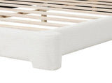 Cozy White Bouce Upholstered Bed - A Dreamy Addition to Your Bedroom, QUEEN N769P241260K