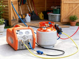 30 lb. Refrigerant Recovery Tank with Float Switch & to Adaptor 87989693
