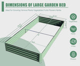 8x4x1 ft Galvanized Raised Garden Bed, Outdoor Planter Garden Boxes Large Metal Planter Box for W1859P197954