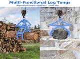 20in Automatic Log Tongs for Tractor, Heavy Duty 4-Claw Logging Tongs with Auto-Latching & 360&deg 82086892