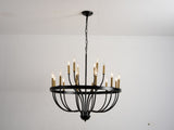 15-Light Chandelier Industrial Iron Candle Chandelier Modern Suspended Farmhouse Pendant Light W5008P479818