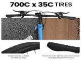 A28250 700C Road Hybrid Bike for Adult , 21-Speed Road Bike Road Bicycle Carbon Steel W2563P237320