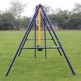 Metal Swing Set Outdoor with Glider for Kids, Toddlers, Children 79158586