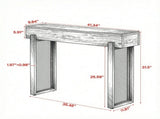 41" Console Table, Small Sofa Entryway Table with Storage and Mesh Metal Legs for Living Room, 96883302