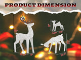 3-Piece Lighted Christmas Reindeer Family Set Outdoor Decorations, Weather Proof Deer Family Set of 49296917