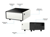 Modern Smart Side Table with Built-in Fridge, Wireless Charging, Temperature Control, Power Socket, W1172P178864