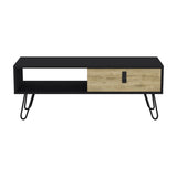 Huna Coffee Table with Hairpin Legs and Ample Storage Drawer B200P173213