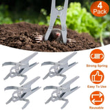 4Pack Reusable Mole Traps with Scissor Jaw Mole Killers Effective Mole Clips for Vegetable Shed 30580239