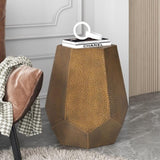 ZNTS [Ship to Canada only]METAL HAMMERED END TABLE N825P201279