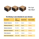 30 PCS Interlocking Deck Tiles Checker Pattern, 12" x 12" Square Yellow Acacia Hardwood Outdoor W2391P288867