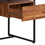 Sara Walnut & Sandy Black Finish Writing Desk B2726P305090