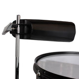 Percussion 13" & 14" Timbales Drum Set with Stand and Cowbell Black 80488868