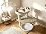 36" Compact SpaceSaving Cat Activity Center, HeavyDuty Stable Cat Climbing Furniture with Plush 94975230