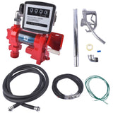 ZNTS Diesel Gasoline Fuel Transfer Pump 20GPM 12V w/Oil Meter for Gas Diesel Kerosene 71597434