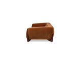 Alpine 90.5" Sherpa Sofa, Burnt Orange Performance Velvet B2719P606840