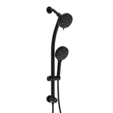 Multi Function Dual Shower Head - Shower System with 4.7" Rain Showerhead, 8-Function Hand Shower, W124362274