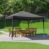 ZNTS 10'x10' Gazebo Waterproof Outdoor Canopy Patio Tent Party Tent for Wedding BBQ Cater, Black 35412420