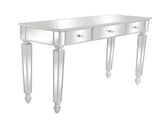 3-Drawer Mirrored Modern Style Dressing Table Entryway Table 41.73*14.96*29.92in Silver 90756593
