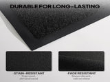 1PC Black PVC Composite Commercial Entrance Mat, 90x120x1.2cm, Extra-Thick Heavy-Duty Floor 63999877
