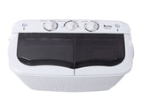 Compact Twin Tub with Built-in Drain Pump XPB35-188S 14.3lbs Semi-automatic Gray Cover 89857526
