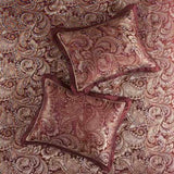 12 Piece Comforter Set with Cotton Bed Sheets Red King B035128827