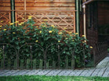 Decorative Garden Fence 10 Pack, 24in, Rustproof Metal Fencing, Arched 47654300