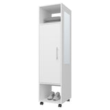 Summit Wardrobe in melamine with mirror,door and open storage B128P225195