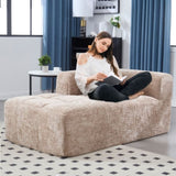 UNITED WE WIN Chenille Loveseat Sofa,Minimalist Modular Couches Sleeper for Living Room Bedroom W1568P255134