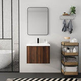 Bathroom Cabinet With Sink,Soft Close Doors,Float Mounting Design,24 Inch For Small W99952550