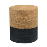 72699233)Ottoman Poof, Natural Seagrass Poufs, Hand Weave Round Footstool, Pouffe Accent 70455935