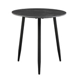 Modern Style Nesting Cocktail Tables and Side Table 3-Piece Occasional Table Set Black Metal Legs B011P232142