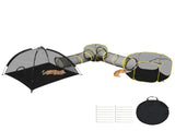 Outdoor Cat Enclosures Indoor Cats, 5 in 1 Portable Cat Play Tent with Tunnels and Cat Houses 09023201