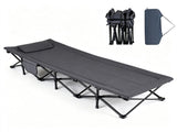 600 LBS Heavy Duty Foldable Camping Cot, 10s Quick Setup Outdoor Sleeping Cot with Cotton-Padded 30872808