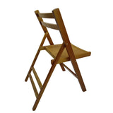 Furniture Slatted Wood Folding Special Event Chair - Honey color, Set of 4, FOLDING CHAIR, FOLDABLE W49539775