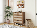 5 Drawer Cabinet, Accent Storage Cabinet, Suitable for Living Room, Bedroom, Dining Room, Study W688137513