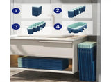 3.0m PVC folding pool bathes and cools in summer, suitable for outdoor patio beach W2710P330787