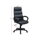 ZNTS High-Back Adjustable Height Office Chair in Black SR011683