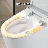 ZNTS Heated Seat Smart Toilet, One Piece Toilet, Automatic Flush Tank Less Toilet without Bidet, with 05790649