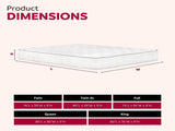 Premium 9 in. Medium Pocket Spring Mattress - Full Size, White B011P202579