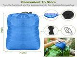 Camping Hammock, Portable Double Hammock with Net,600lbs Load 2 Persons Hammock w/Mosquito Net 50848858