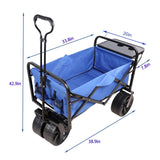 Folding Wagon Garden Shopping Beach Cart W22735630