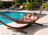 2-Person Polyester Caribbean with Hardwood Spreader Bars, 600lbs Weight Capacity Double 57855014