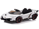 Lamborghini Poison Small Dual Drive 12V 4.5AH with 2.4G Remote Control Sports Car Electric Car White 34678486