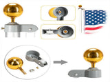 20 FT Sectional Flag Pole Kit Extra Thick Aluminum Flagpole with 1 Flag 2 Rope 54295914