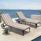 2PCS Set Outdoor Lounge Chair Cushion Replacement Patio Funiture Seat Cushion Chaise Lounge Cushion 59643055