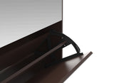 Mirror Shoe Cabinet with 2 Tier Drawers, Mirror Shoe Rack With 1 Drawer Storage, Mirror Shoe W760P206336