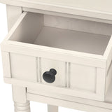 Narrow Console Table, Slim Sofa Table with Three Storage Drawers and Bottom Shelf 49804782