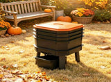 Orange 4-Tray Worm Composter Bin 7.4 Gal Odor-Free, Leak-Proof Indoor & Outdoor Food Waste 97306231