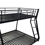 ZNTS Metal Twin over Full Bunk Bed/ Heavy-duty Sturdy Metal/ Noise Reduced/ Safety Guardrail/ CPC W1935140533