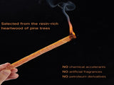 15 Lbs Fatwood Fire Starter Sticks with Wooden Box, 100% Natural Kindling wood, Pine Firewood 41352031
